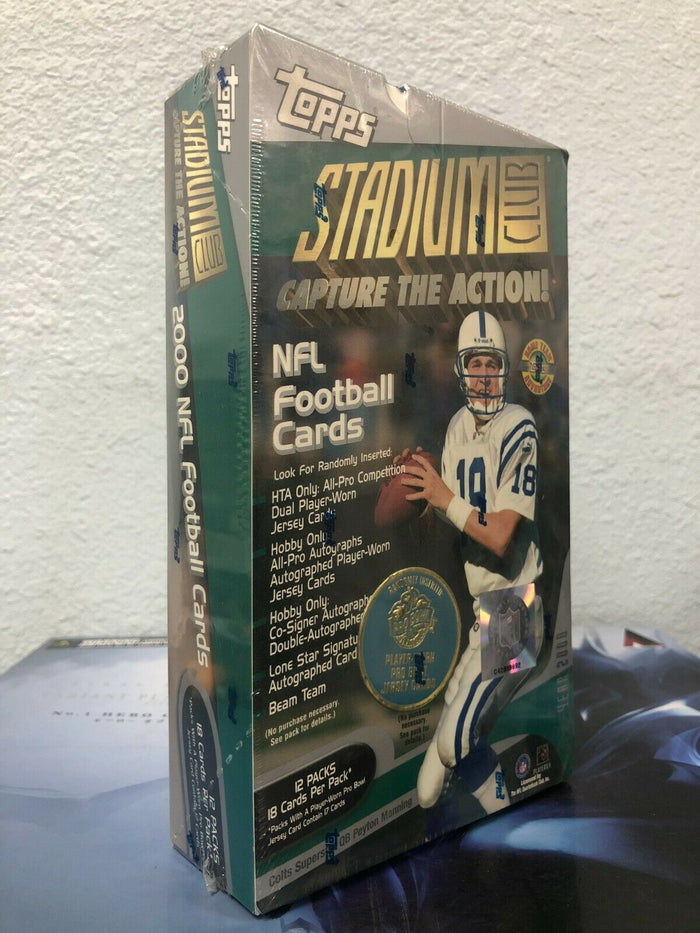 2000 TOPPS Stadium Club NFL Football Cards Hobby HTA JUMBO BOX NEW/SEALED