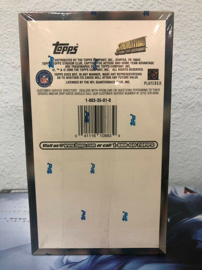 2000 TOPPS Stadium Club NFL Football Cards Hobby HTA JUMBO BOX NEW/SEALED