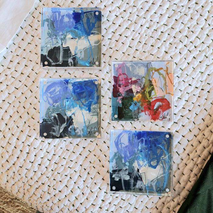 Acrylic Block Painting by Kristen Whaley