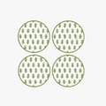 Agra Green Coaster Set