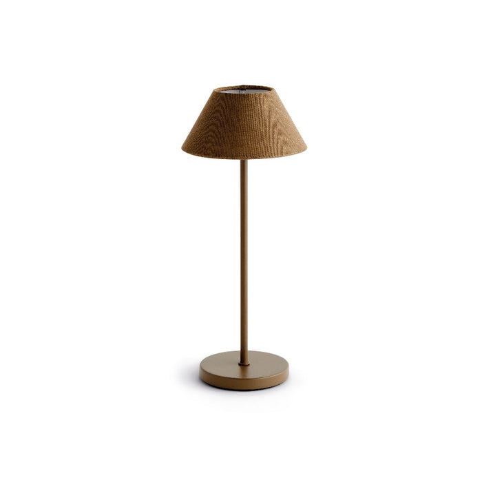 Alix Brown Linen Rechargeable LED Lamp