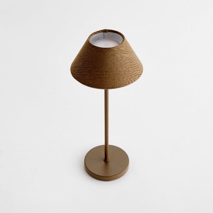 Alix Brown Linen LED Table Lamp