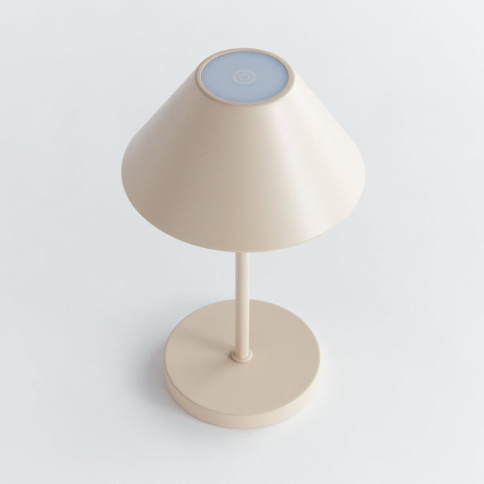Alix Sand Rechargeable Lamp - empire shade