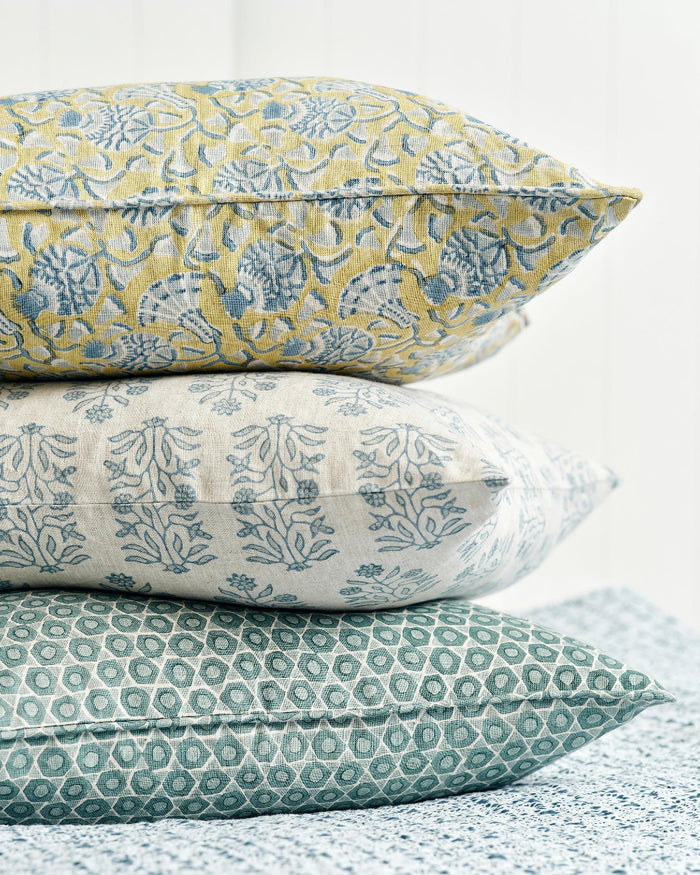 Amer Tahoe pillow stack - Walter G Block Print Pillows