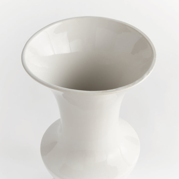Antoinette Footed Vase trumpet top detail