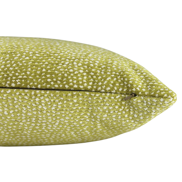 Apple Green Dotted Pillow - 22"