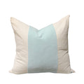 Aqua Velvet Panel Pillow - 22"
