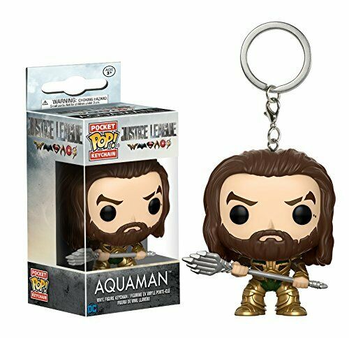 Aquaman Justice League Movie Funko Pocket Pop 1.5 inch  Figure Keychain