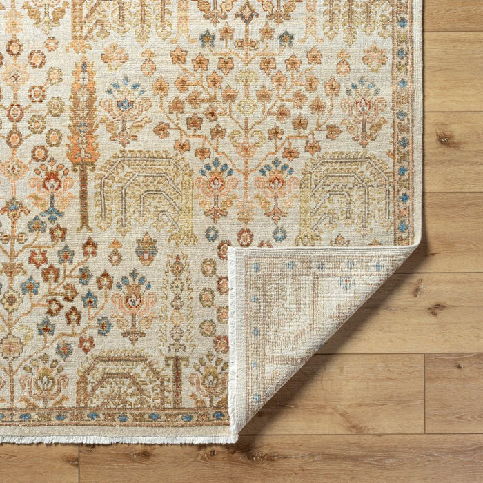 Arezzo Wool Rug with folded corner