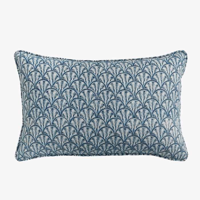 Baku Azure Lumbar Pillow Cover