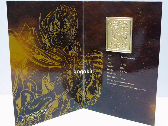 Bandai Saint Seiya Saint Cloth Myth Sagittarius Aioros Collection Metal Plate