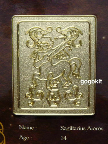 Bandai Saint Seiya Saint Cloth Myth Sagittarius Aioros Collection Metal Plate