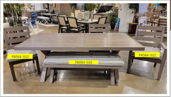 Bench Cushion Hillside Barn Gray