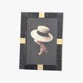 Black Bone and Brass Frame