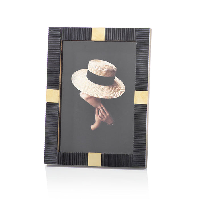 Black Bone and Brass Frame