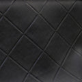 Black Quilted Faux Leather
