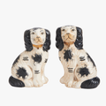 Black Staffordshire Dogs - ceramic figurines