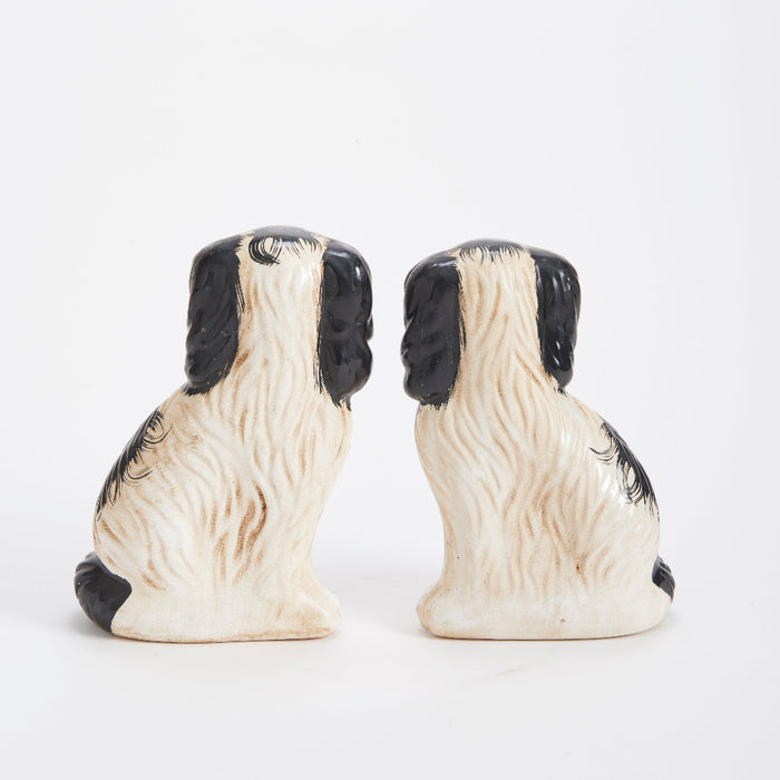 Stafforshire dog ceramic figurines back view