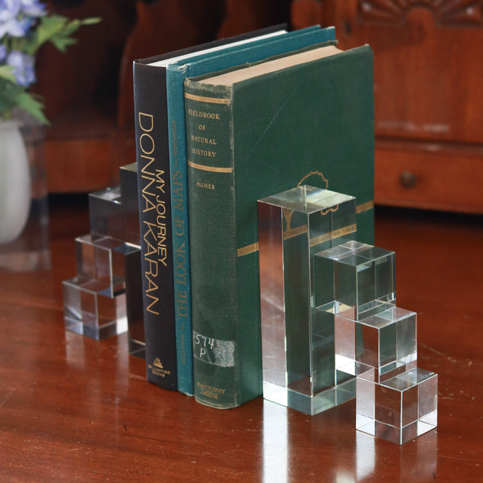 Block Steps Bookend Pair