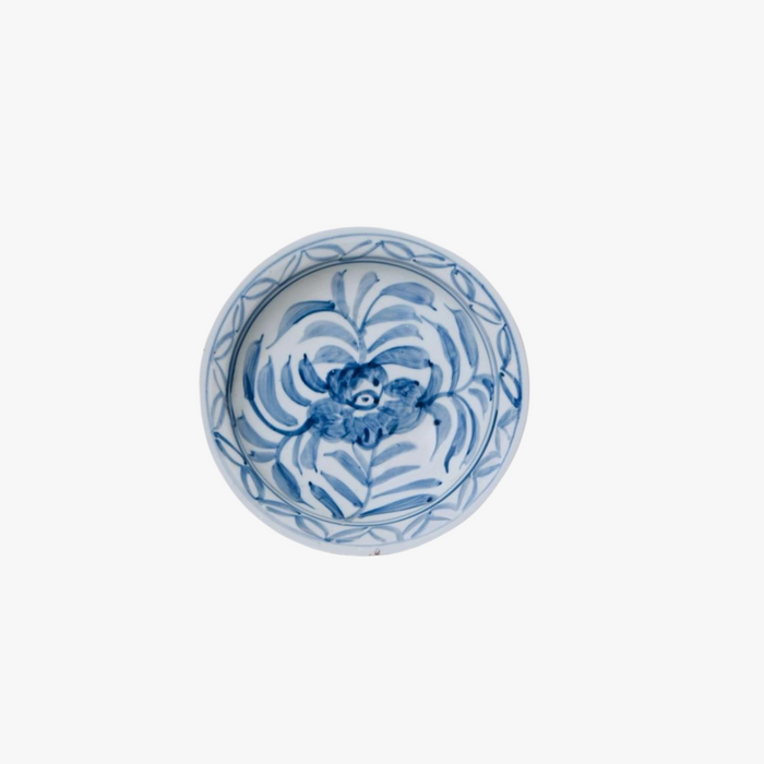 Blue and White Flower Trinket Dish