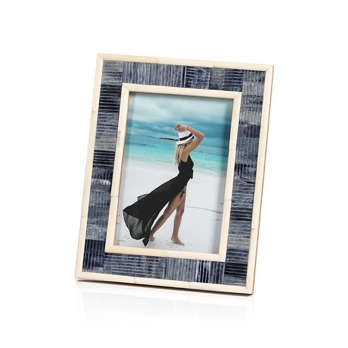 Blue Carved Bone 5x7 Frame
