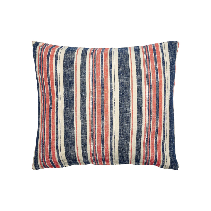 Blue & Orange Striped Sham - 30" x 34"