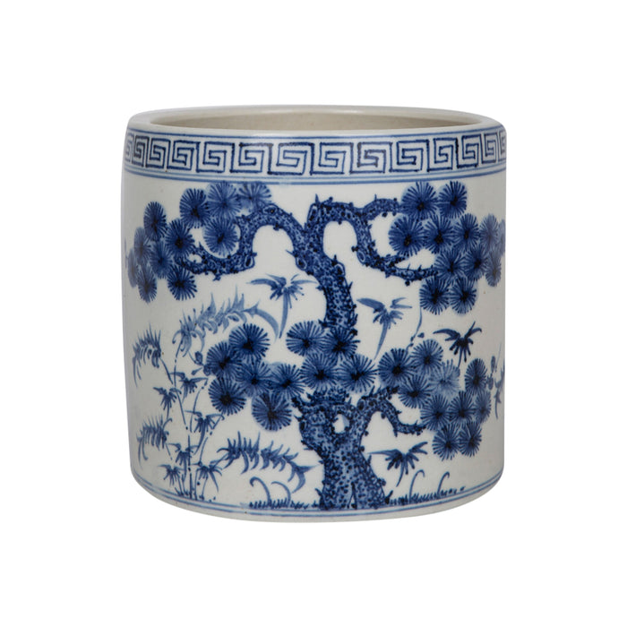 Blue Pinetree Cachepot From Dear Keaton