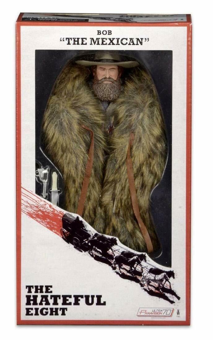 BOB (THE MEXICAN) The Hateful Eight NECA Clothed 8" Inch 2016 FIGURE