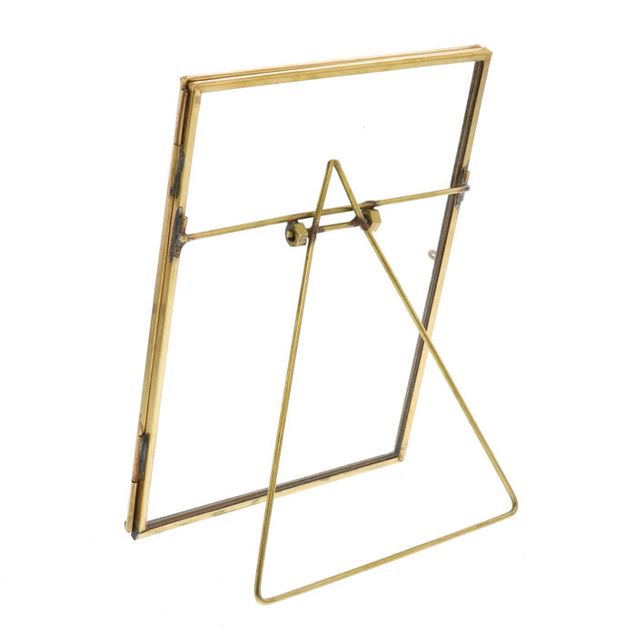 Brass Easel Vertical Frame back view