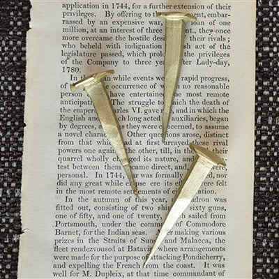 Brass Finish Forged Iron Nail Alternate View