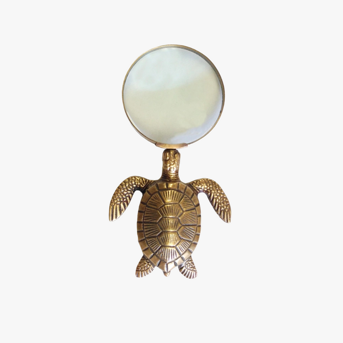 Brass Sea Turtle Magnifying Glass