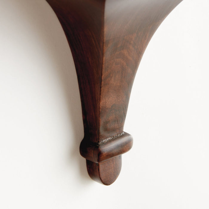 Breton Stained Wood Wall Bracket - decorative detail