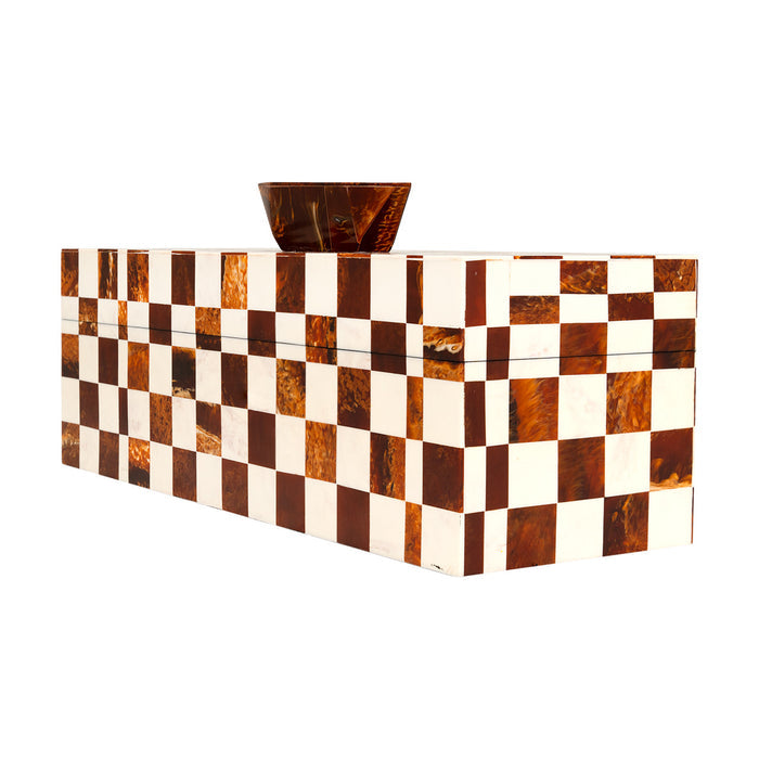 Brown Checkered Box