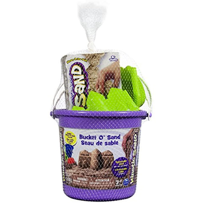 Bucket O'Sand 1.5 pounds Brown Kinetic Sand with Castle Mold and Shovel