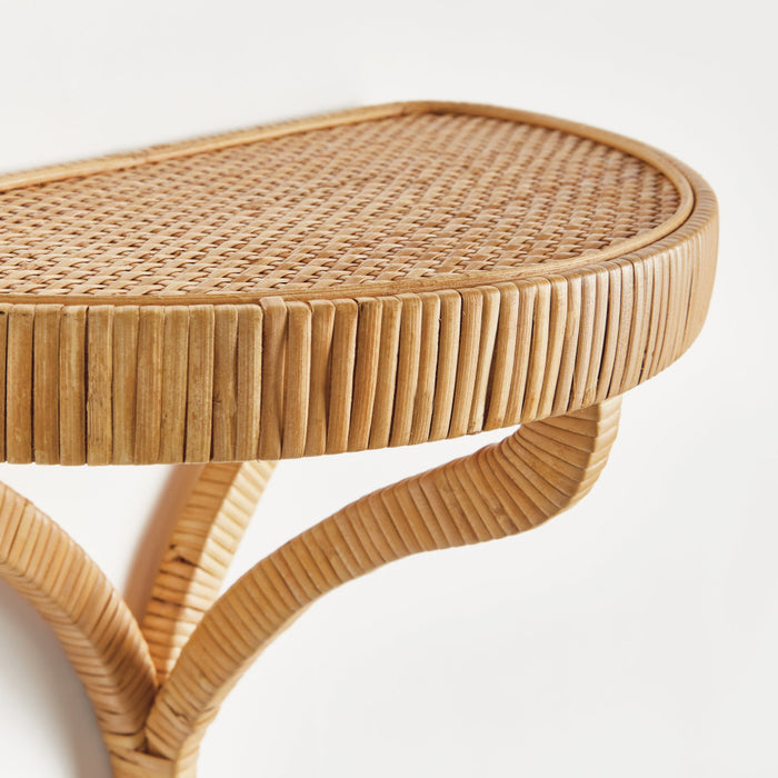 Cambria Woven Rattan Wall Bracket closeup