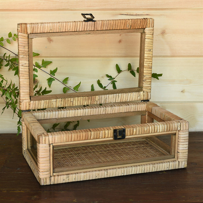 Cayman Rattan Case Open View