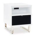 Chair Side End Table Gardoni White/Black
