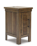 Chair Side End Table Moriville Grayish Brown