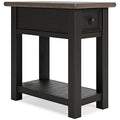 Chair Side End Table Tyler Creek Grayish Brown/Black