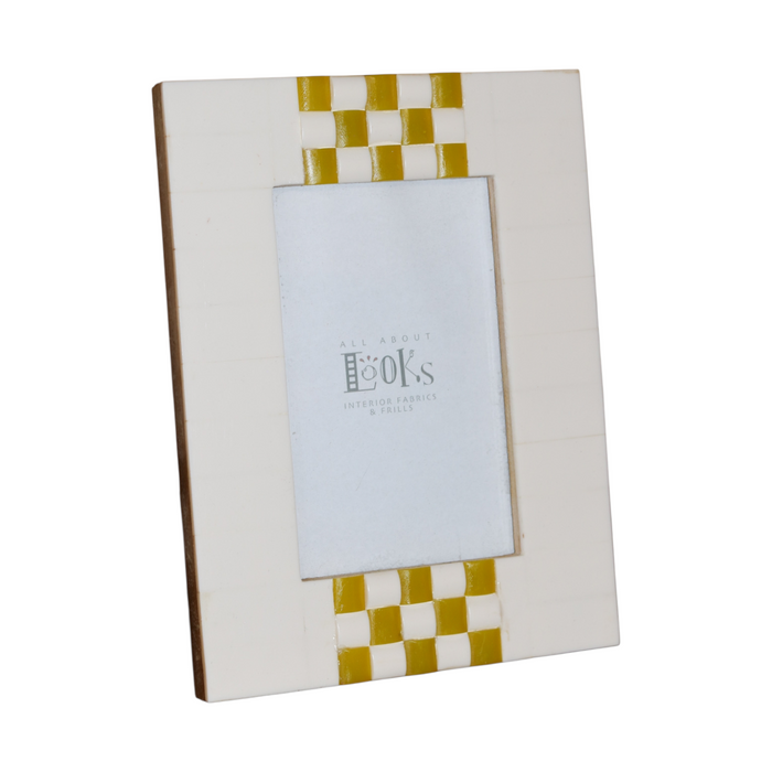 Checkered Resin Photo Frame