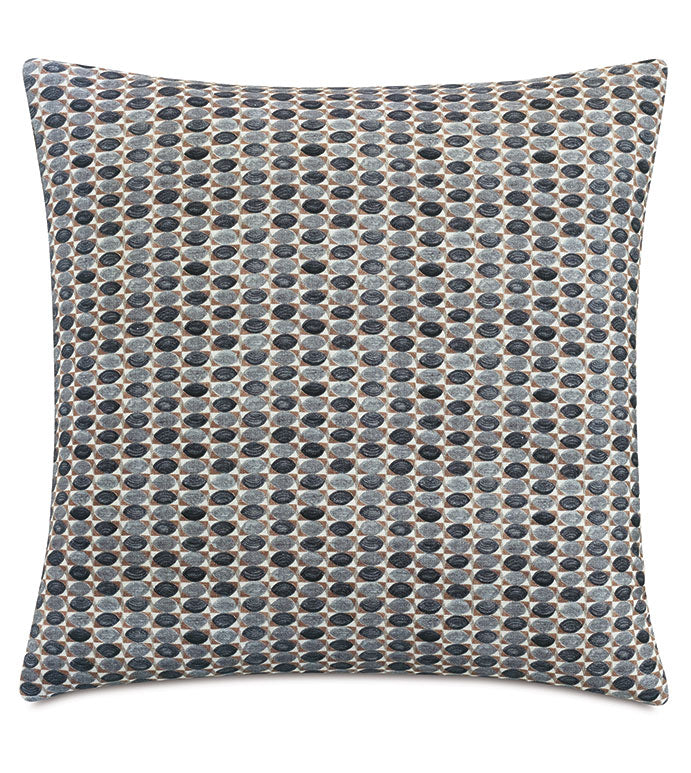 Colt Blue Geometric Pillow - 22"