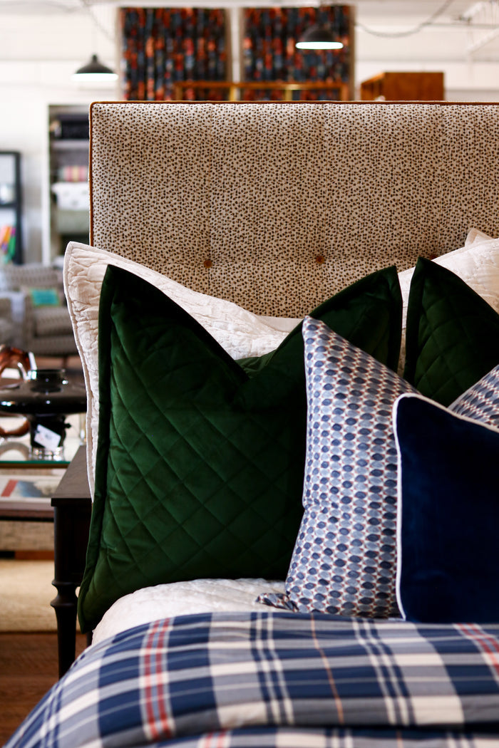 Colt Blue Geometric Pillow - 22"