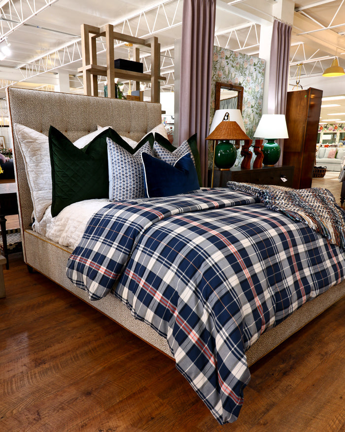Colt Blue Geometric Pillow - 22"