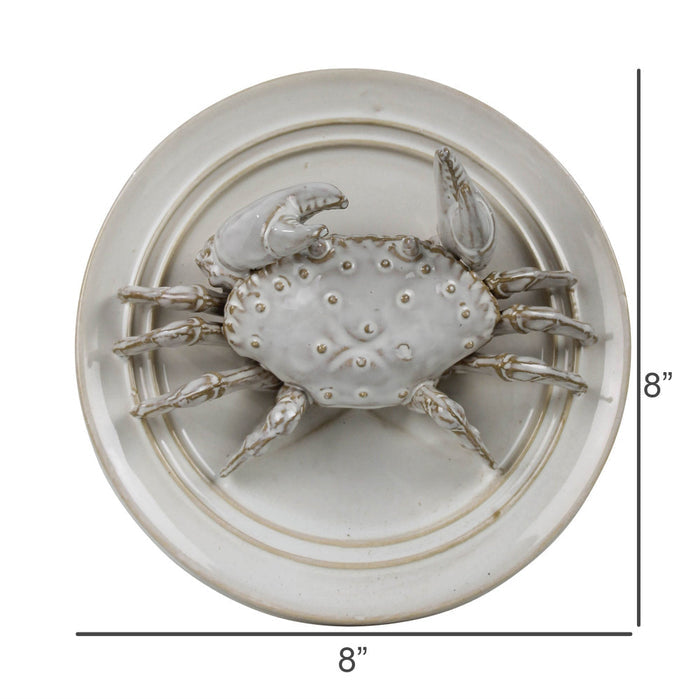 Round Crab Ceramic Wall Hanging dimensions