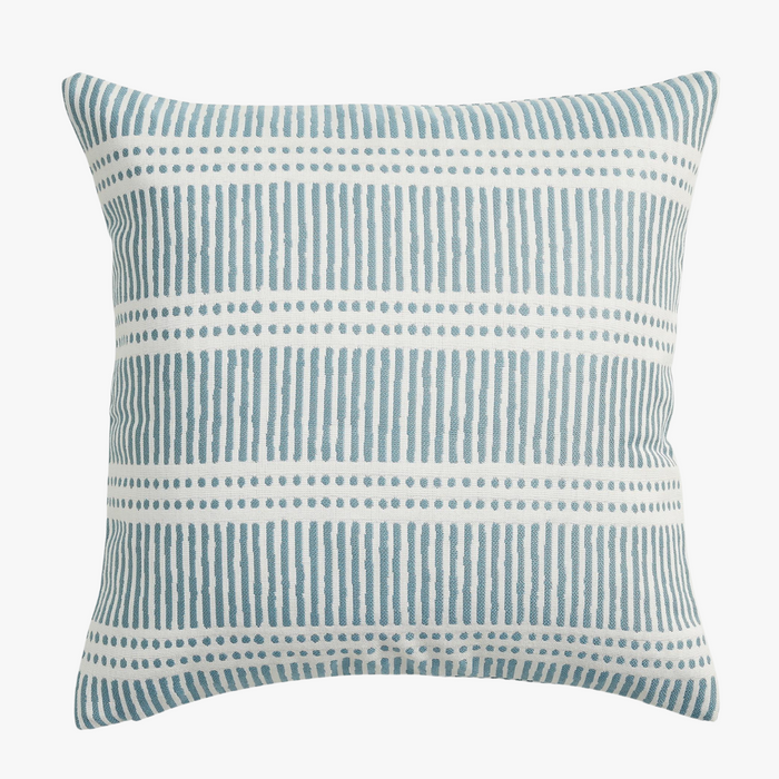 Dash Dot Mineral Sunbrella Outdoor Pillow Cover - Walter G
