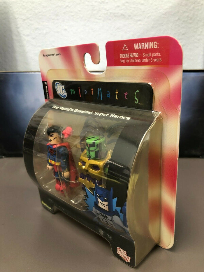 DC Direct Minimates Series 2 Battle Damaged SUPERMAN vs BRAINIAC 13 Mini Figures