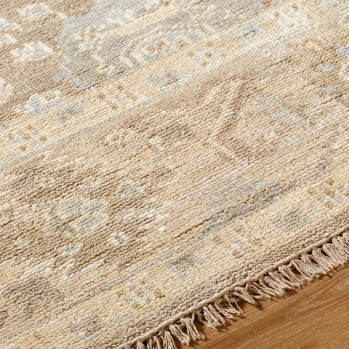 Delphine Wool Rug fringe detail closeup