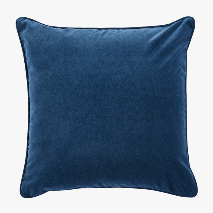Denim Blue Velvet Pillow