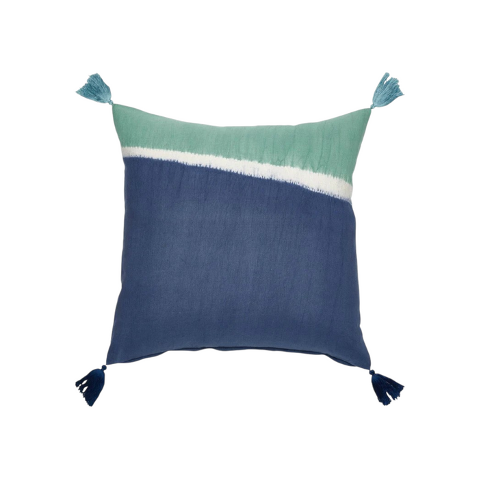 Dip Dyed Indigo Pillow - 22"