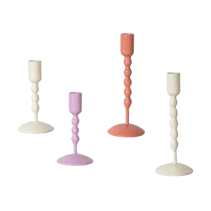 Enameled Metal Taper Holder